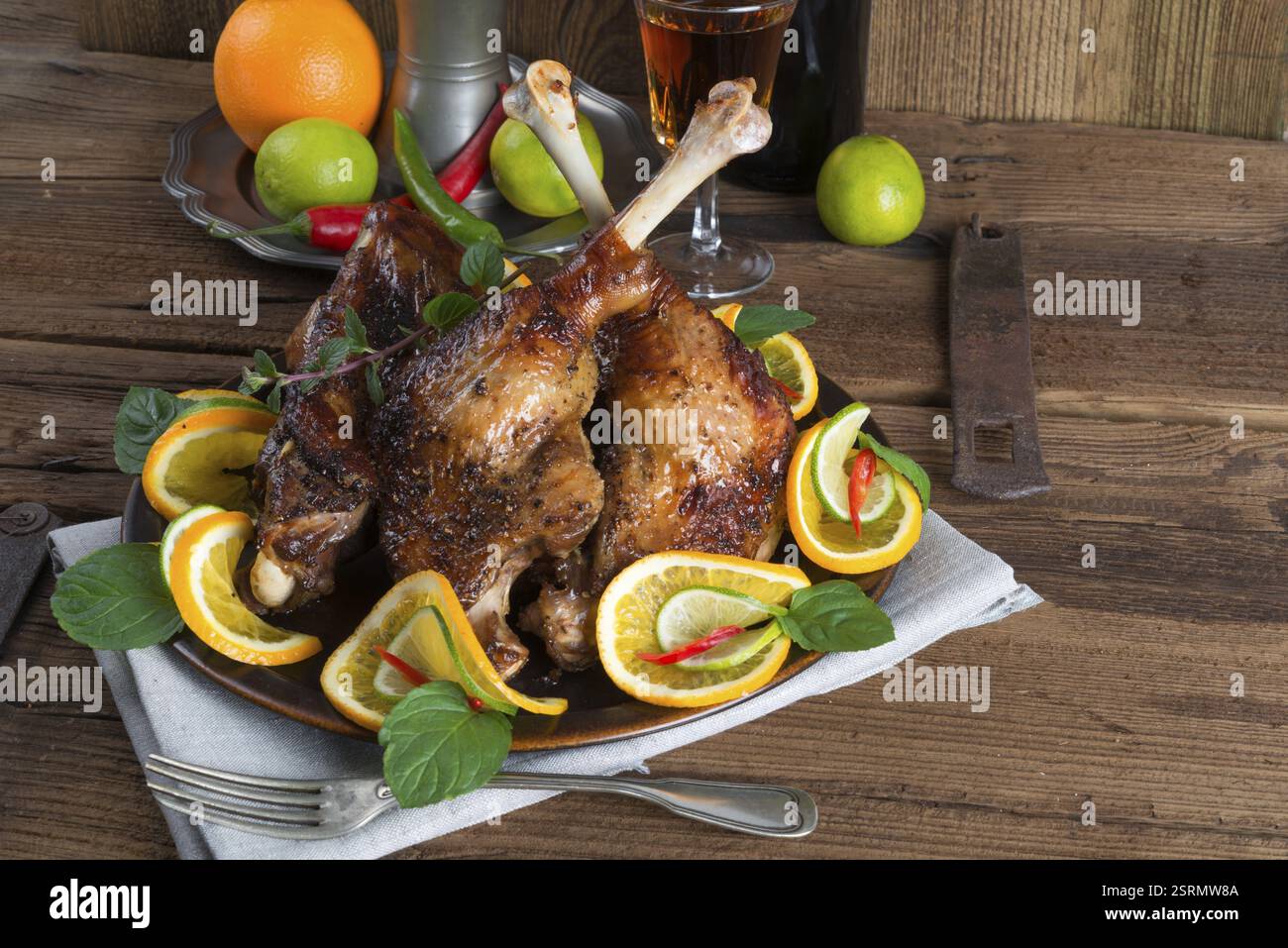 Viande d'oies pour la fête de Martin Banque D'Images