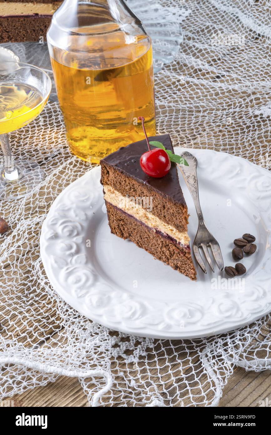 Gâteau au chocolat Banque D'Images