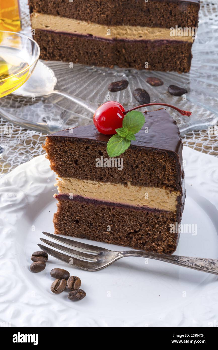 Gâteau au chocolat Banque D'Images