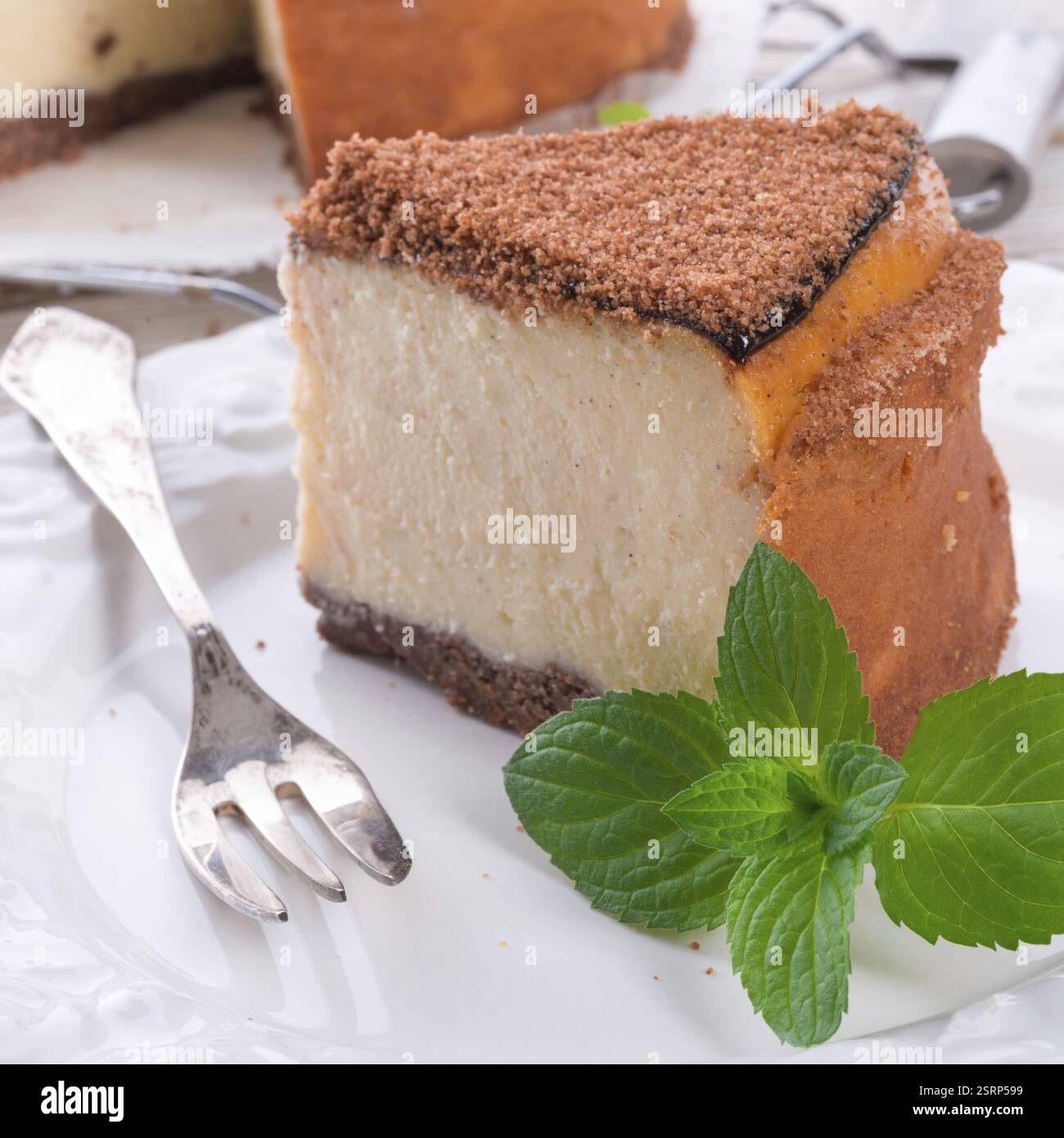 Gâteau au fromage Banque D'Images