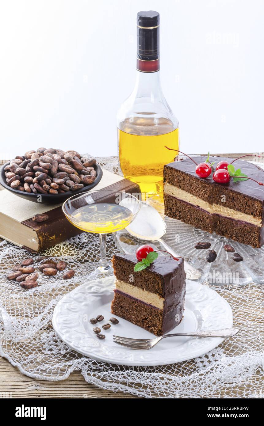 Gâteau au chocolat Banque D'Images