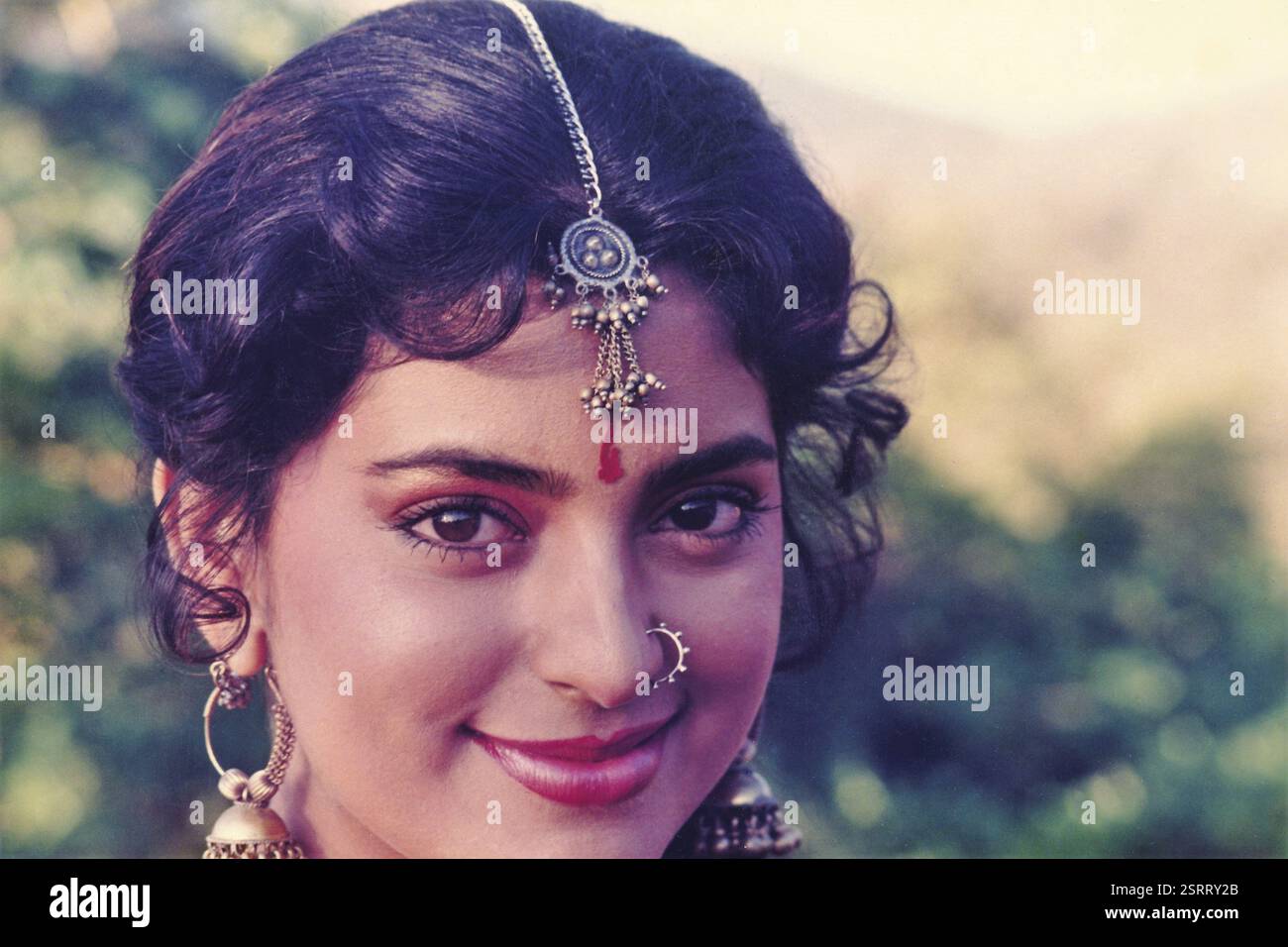 Film de Bollywood indien, actrice Juhi Chawla, Inde, Asie Banque D'Images