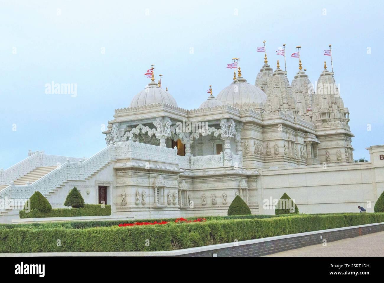 Temple Swami Narayan, Londres, Angleterre, Royaume-Uni, Royaume-Uni, Europe Banque D'Images