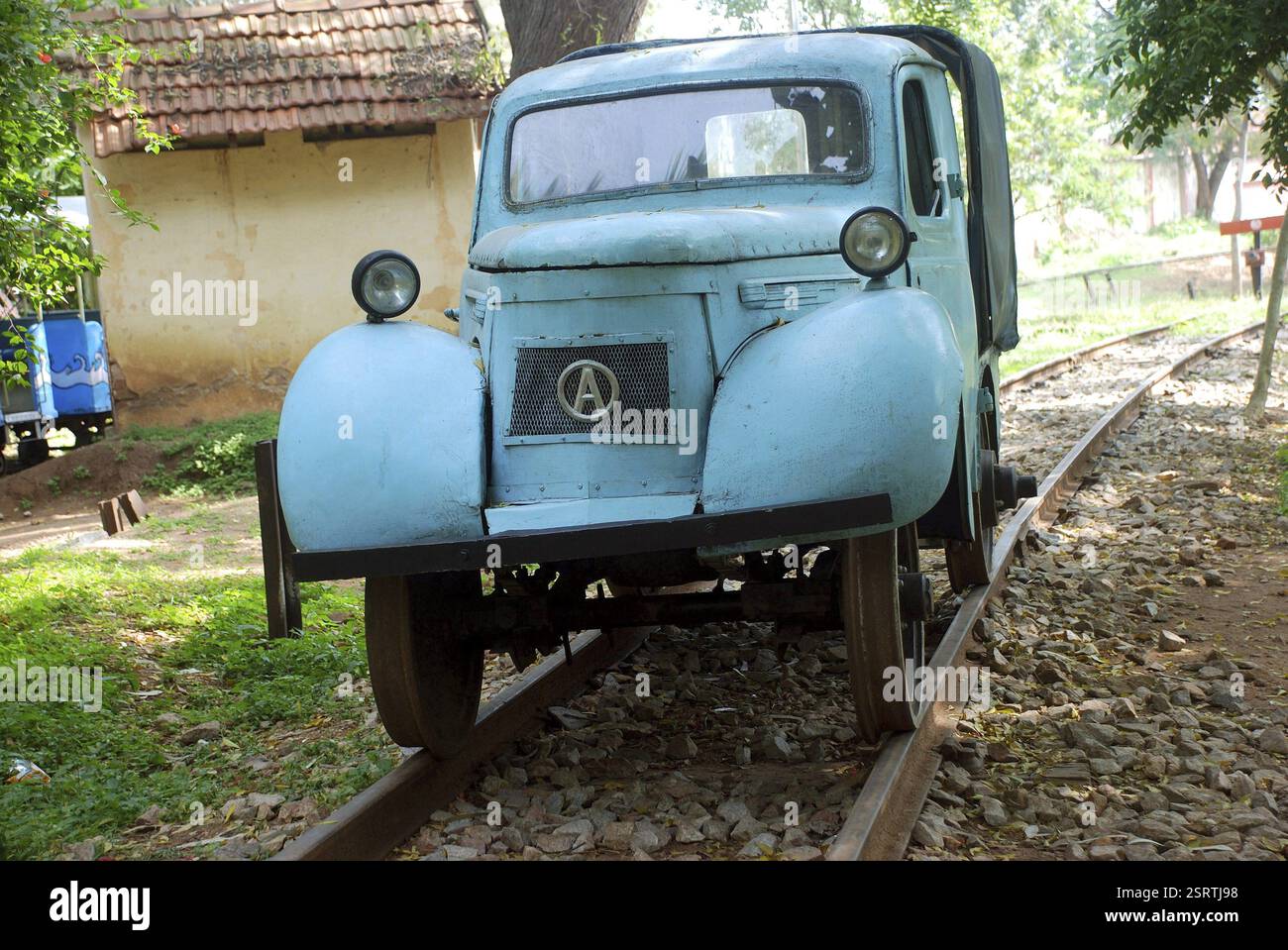 Heritage Steam loco au musée ferroviaire Mysore, Karnataka, Inde, Asie Banque D'Images