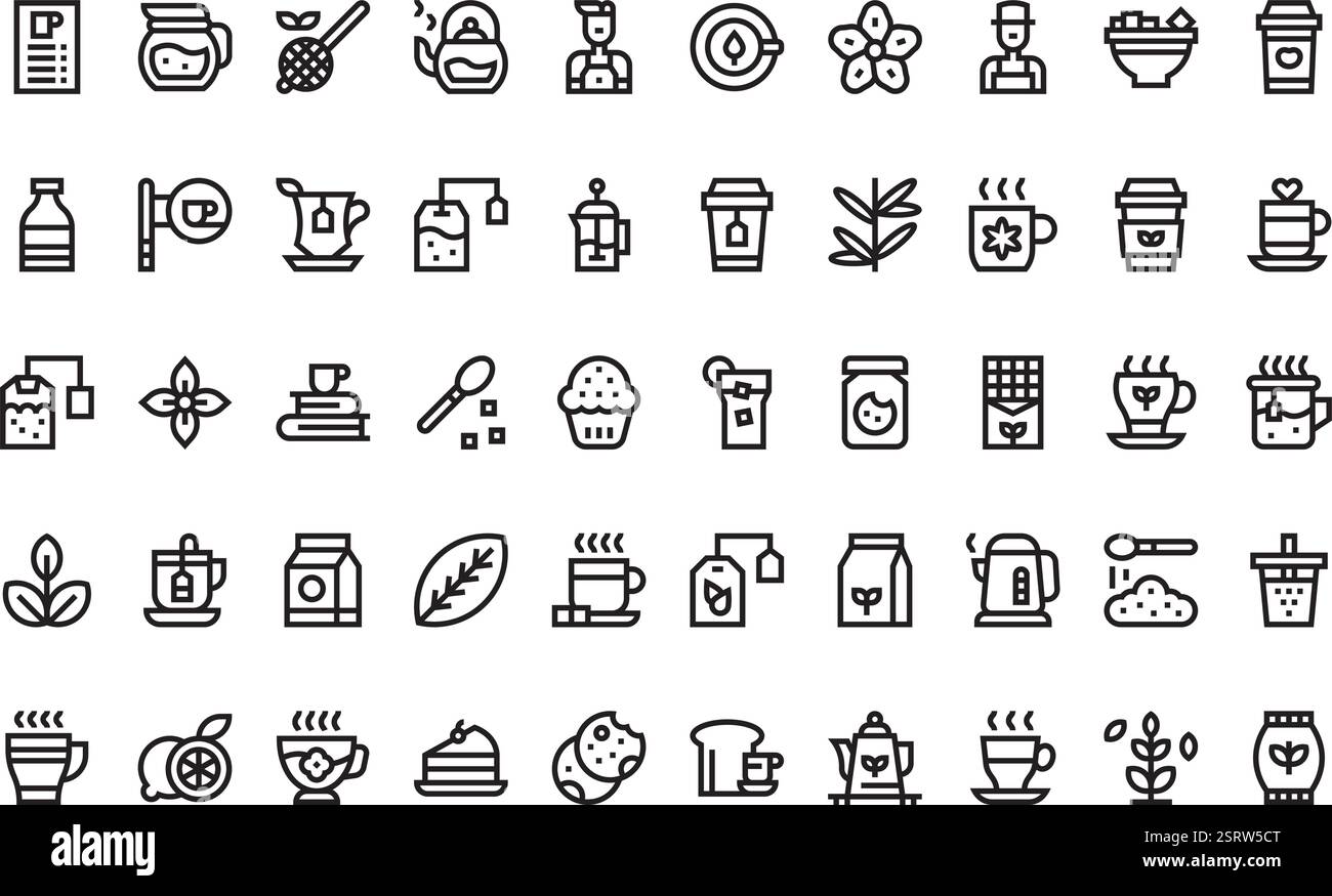 Collection d'icônes vectorielles de haute qualité avec contour modifiable. Idéal pour les projets professionnels et créatifs. Illustration de Vecteur