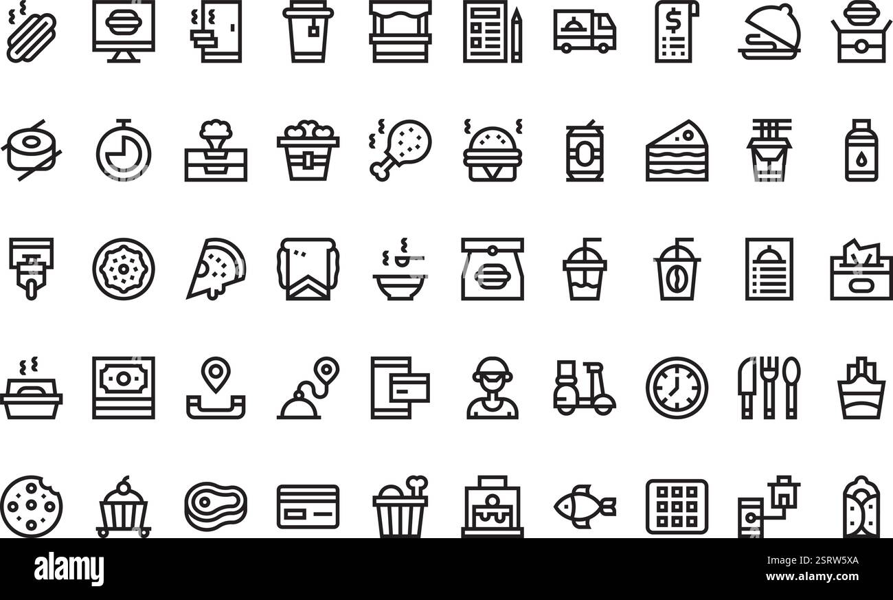 Collection d'icônes vectorielles de haute qualité avec contour modifiable. Idéal pour les projets professionnels et créatifs. Illustration de Vecteur