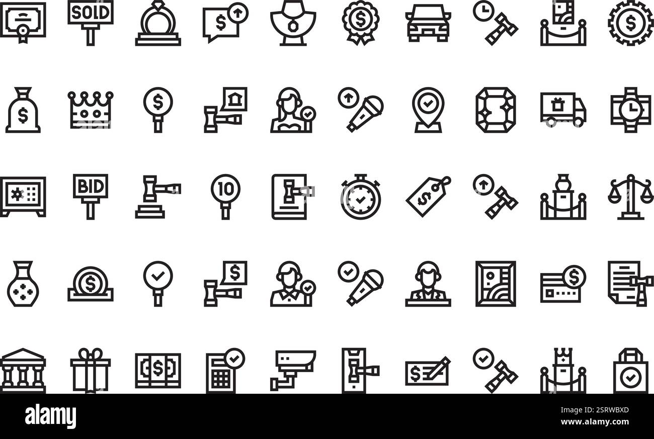 Collection d'icônes vectorielles de haute qualité avec contour modifiable. Idéal pour les projets professionnels et créatifs. Illustration de Vecteur