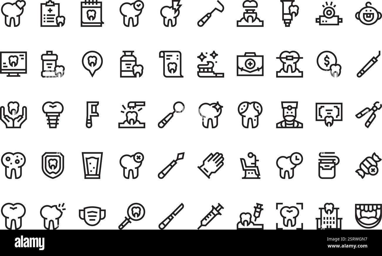 Collection d'icônes vectorielles de haute qualité avec contour modifiable. Idéal pour les projets professionnels et créatifs. Illustration de Vecteur