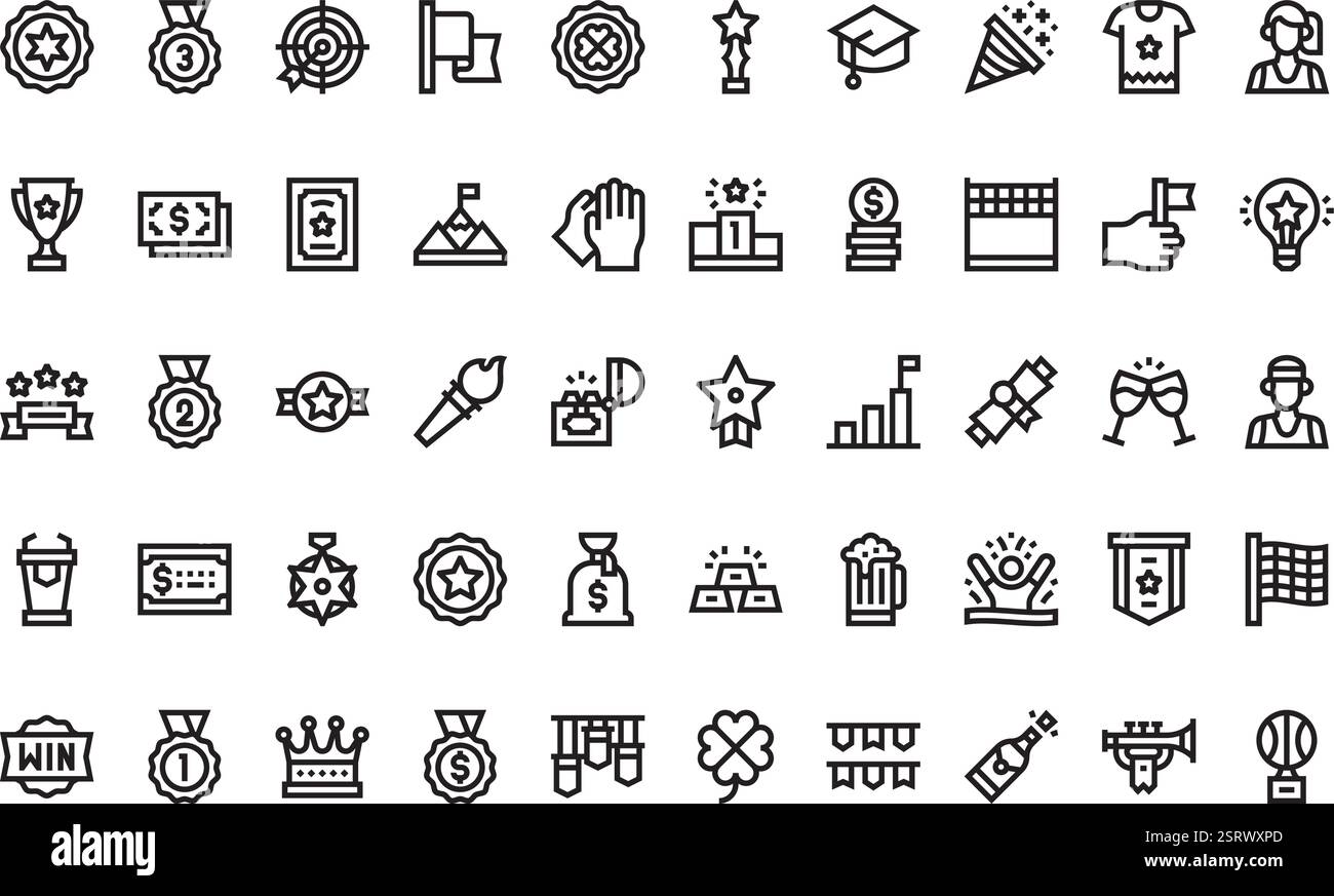 Collection d'icônes vectorielles de haute qualité avec contour modifiable. Idéal pour les projets professionnels et créatifs. Illustration de Vecteur