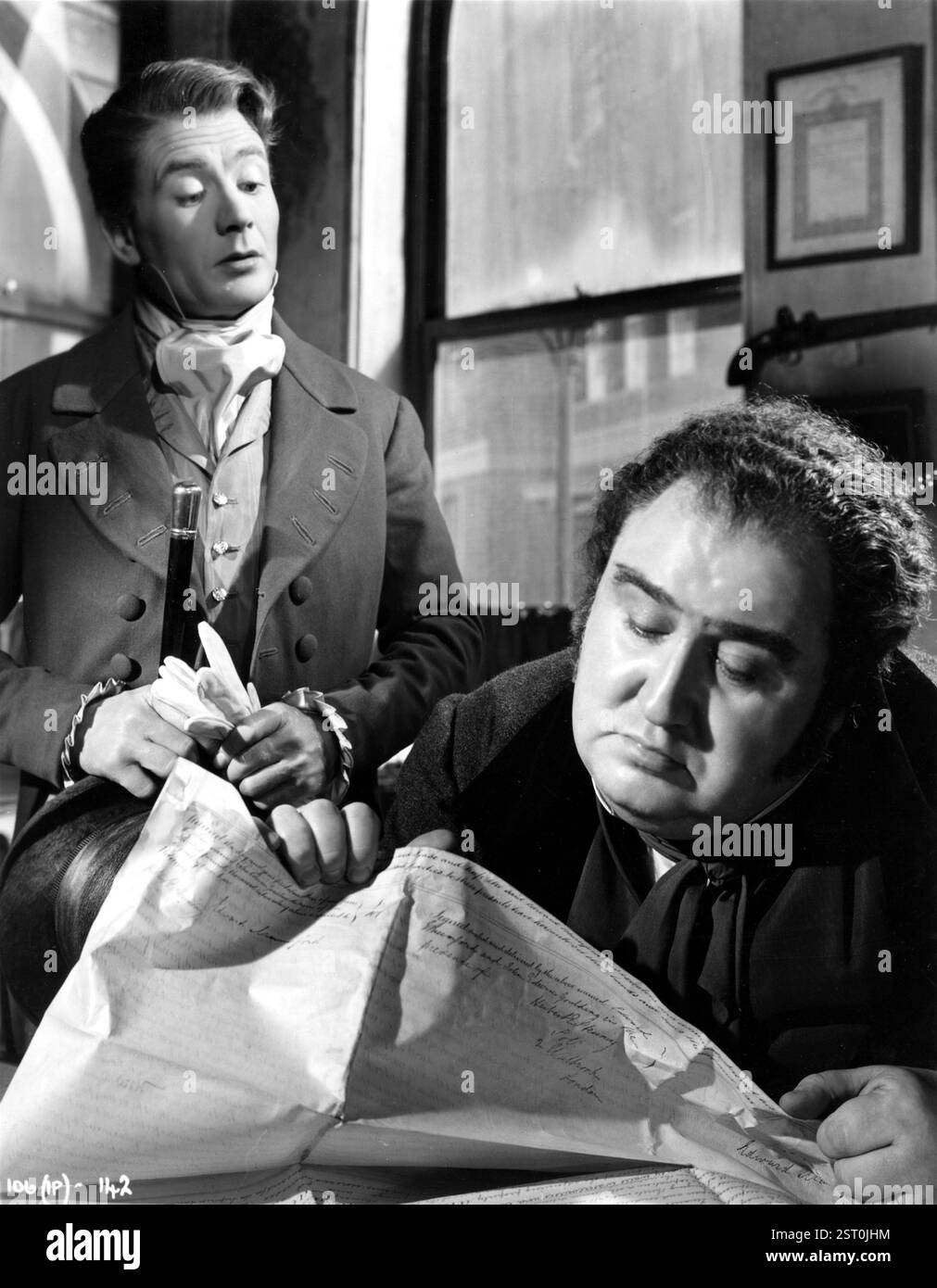 GRANDES ATTENTES [BR 1946] JOHN MILLS dans le rôle de Pip, FRANCIS l SULLIVAN dans le rôle de Jaggers date : 1946 Banque D'Images