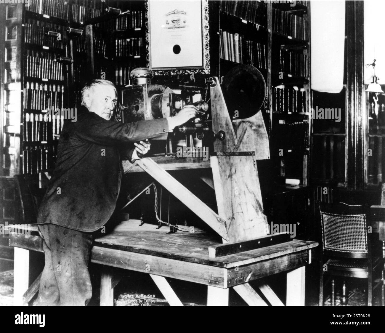 THOMAS EDISON [1847 - 1931] inventeur américain et pionnier du cinéma date : 1931 Banque D'Images