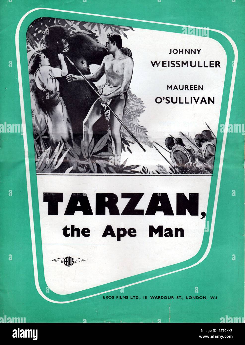 TARZAN L'HOMME APE [US 1932] MAUREEN O'SULLIVAN : Jane, JOHNNY WEISSMULLER : Tarzan date : 1932 Banque D'Images