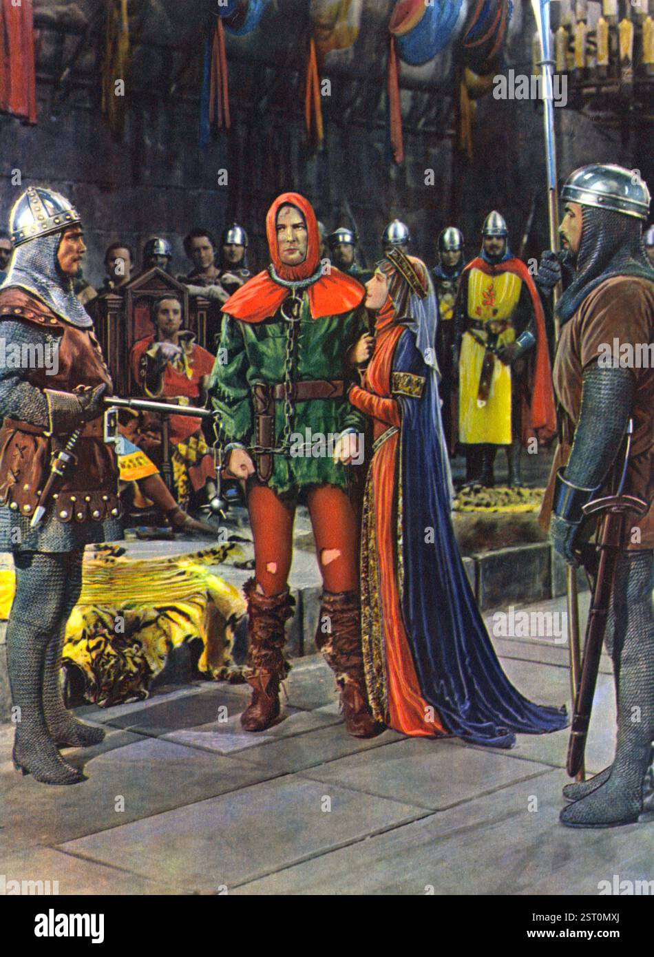 LES AVENTURES DE ROBIN HOOD [US 1938] ERROL FLYNN dans le rôle de Robin Hood, OLIVIA DE HAVILLAND dans le rôle de Maid Marion date : 1938 Banque D'Images