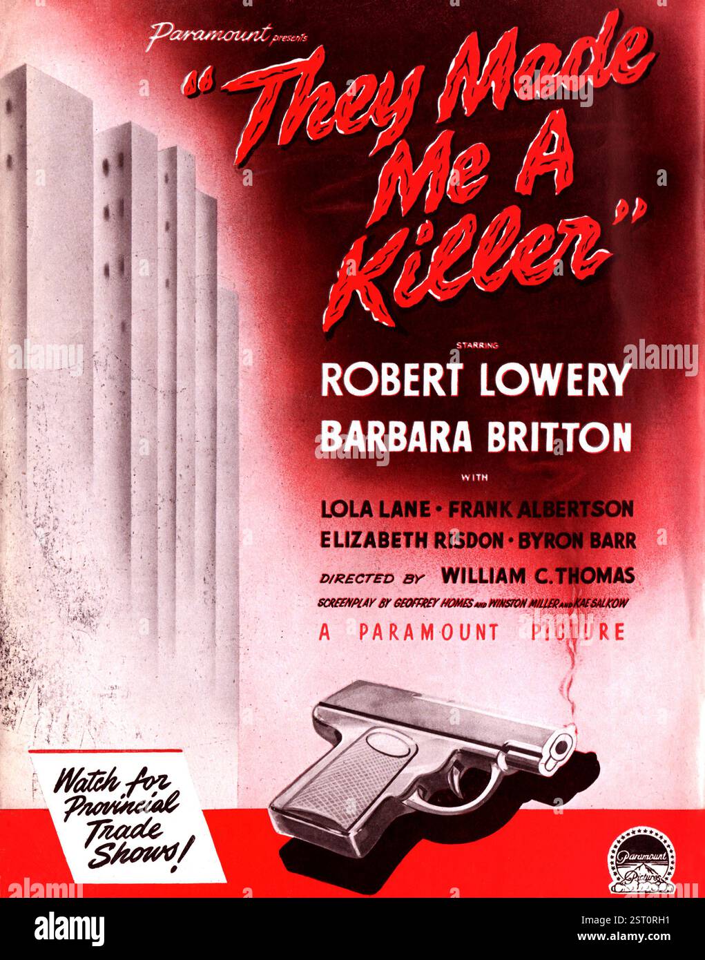 ILS ONT FAIT DE MOI Un TUEUR [US 1946] aka NO ESCAPE [Kinematograph Weekly vol 349/date : March 7, 1946] date : 1946 Banque D'Images