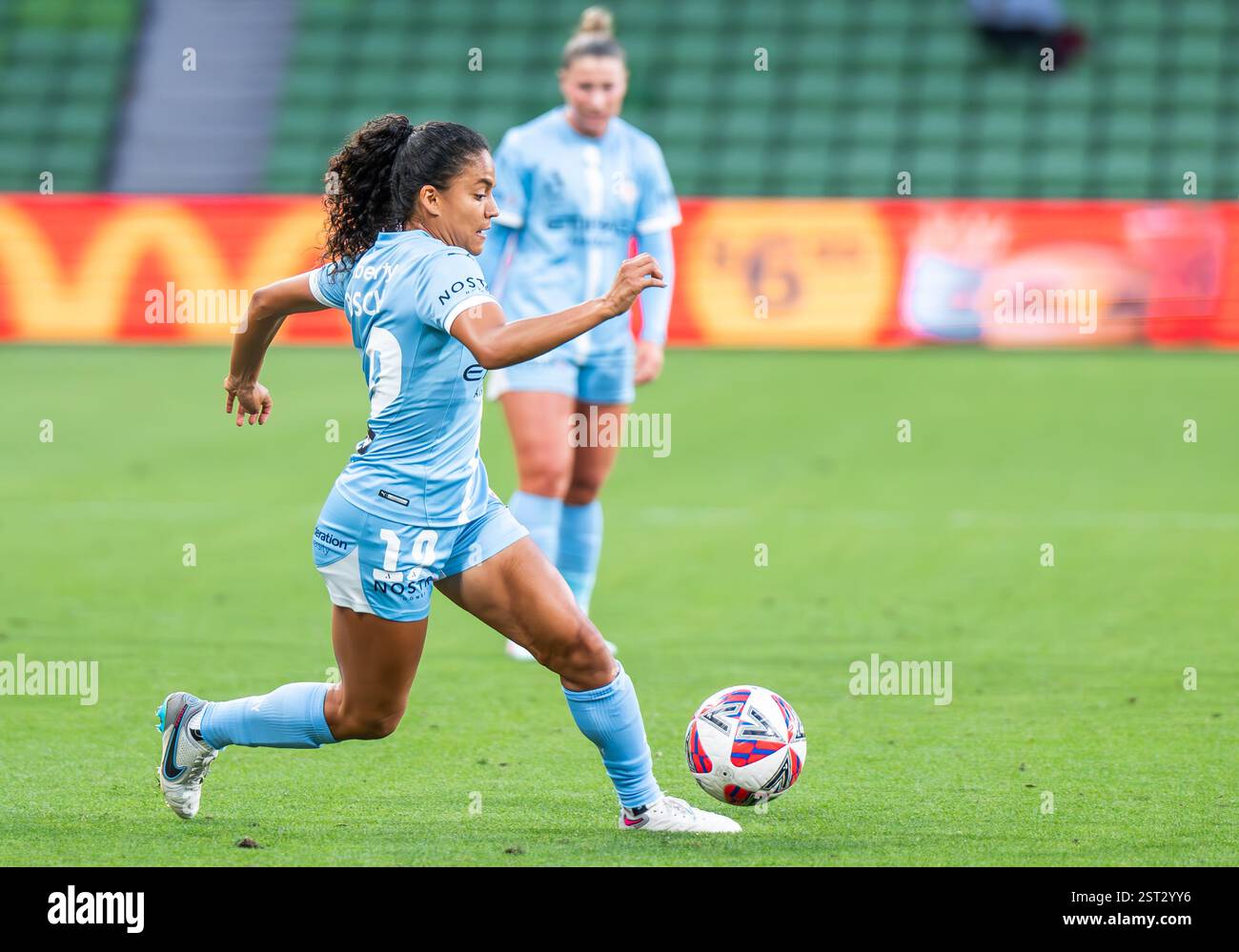 Melbourne, Australie. 15 février 2025. Lourdes Bosch, de Melbourne City, en action lors du match féminin des ligues A entre le Melbourne City FC et le Sydney FC à AAMI Park. Score final : Melbourne City FC 2 - 1 Sydney FC (photo Olivier Rachon/SOPA images/SIPA USA) crédit : SIPA USA/Alamy Live News Banque D'Images