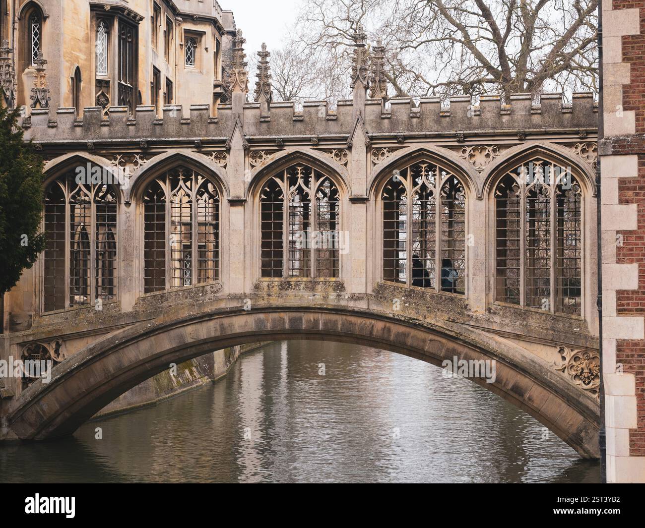 Le Pont des Soupirs, St Johns College, Université de Cambridge, Cambridgeshire, Angleterre, UK, GB. Banque D'Images