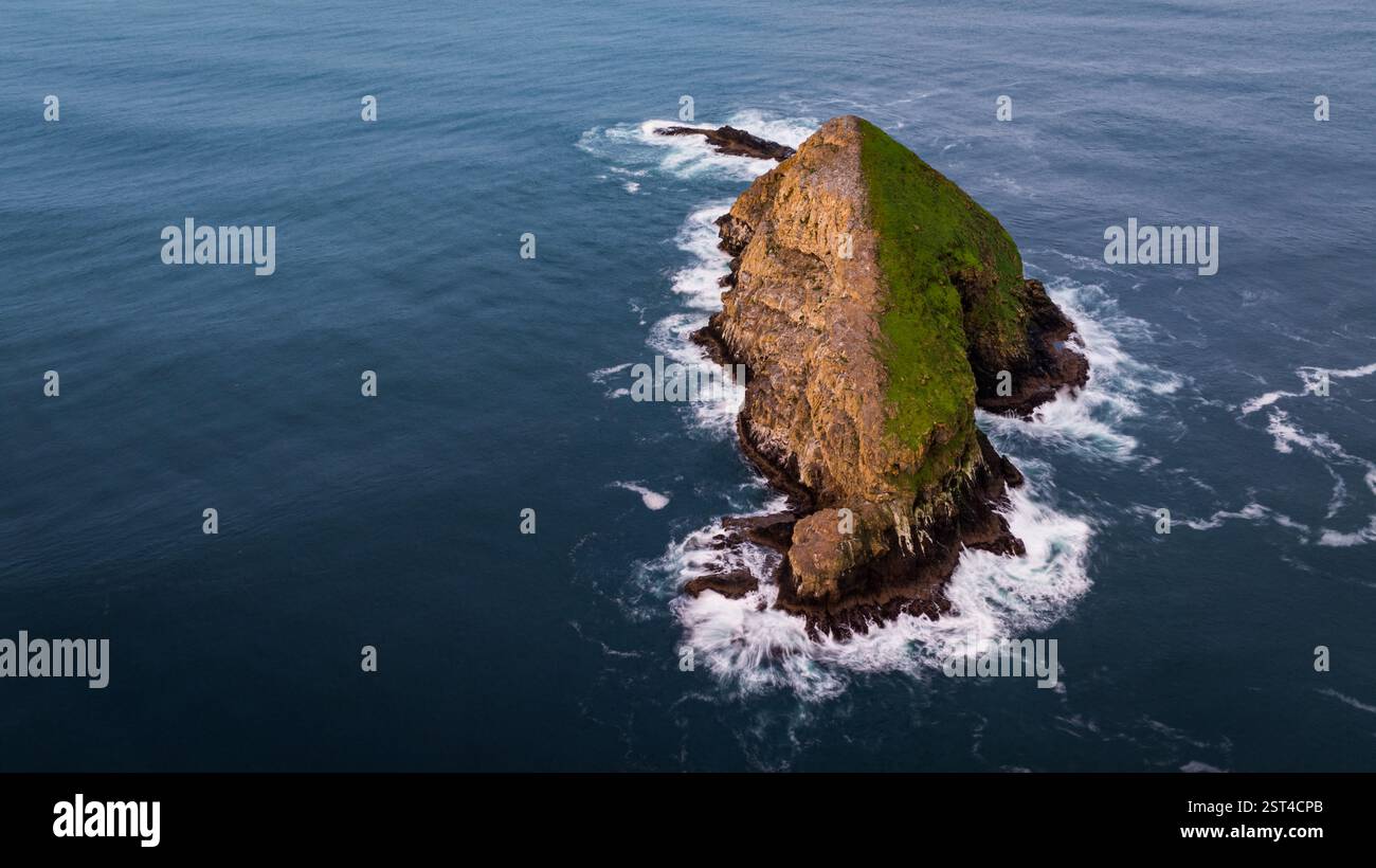 Océan Pacifique depuis la côte de l'Oregon Banque D'Images