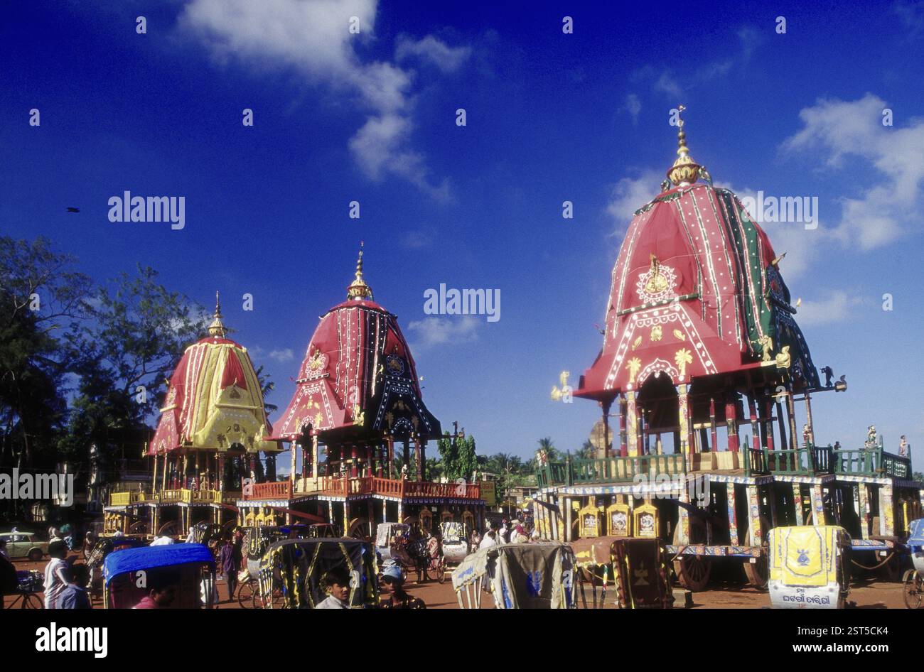 Rath yatra Rathyatra car Festival le voyage de Jagannath, Puri, orissa, inde Banque D'Images