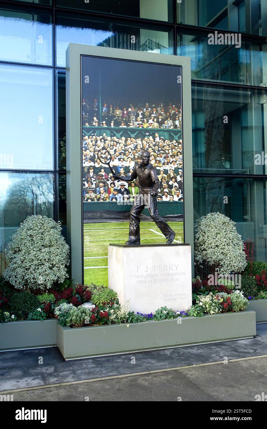 Fred Perry, Wimbledon, Londres, Royaume-Uni Banque D'Images