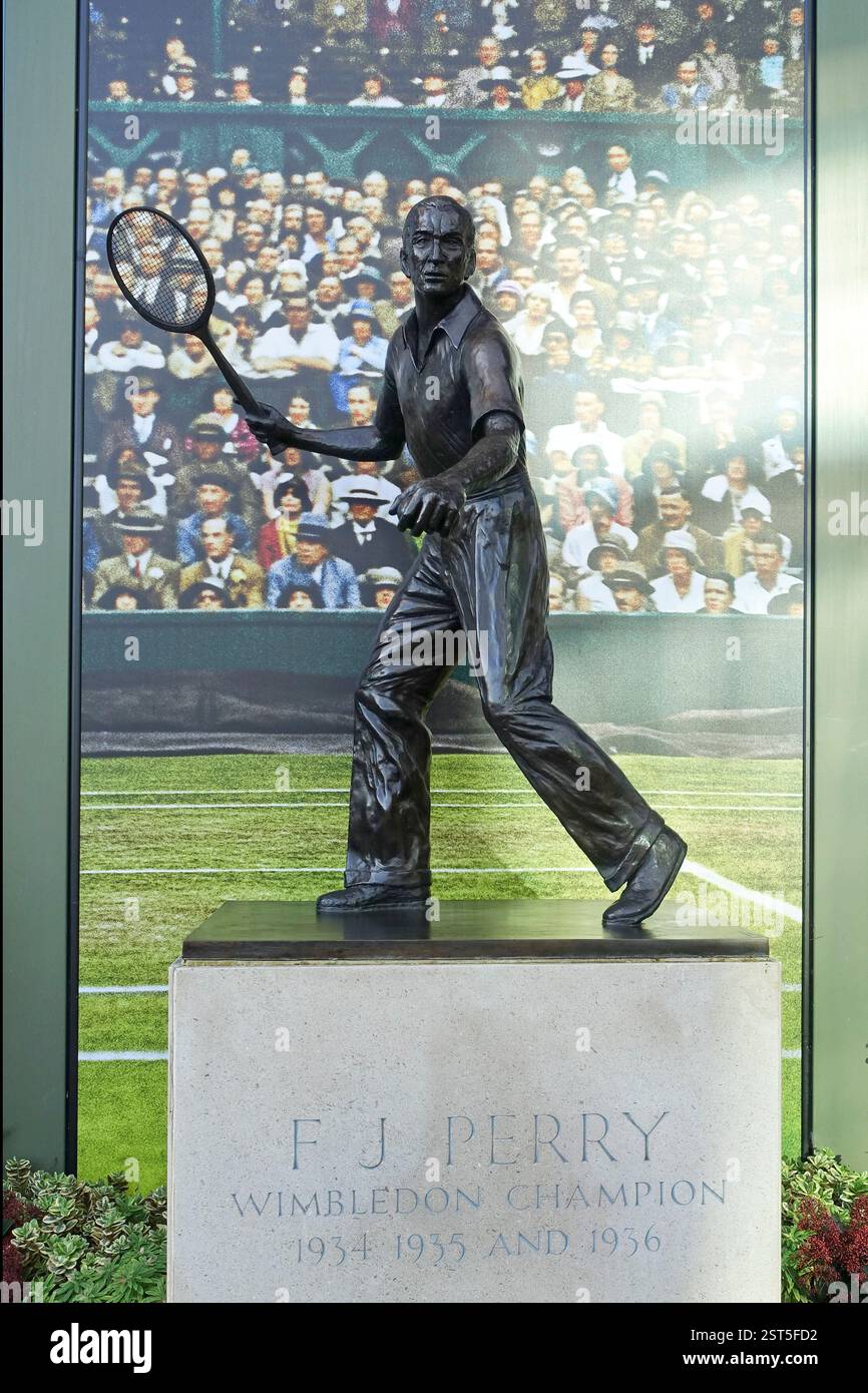 Fred Perry, Wimbledon, Londres, Royaume-Uni Banque D'Images
