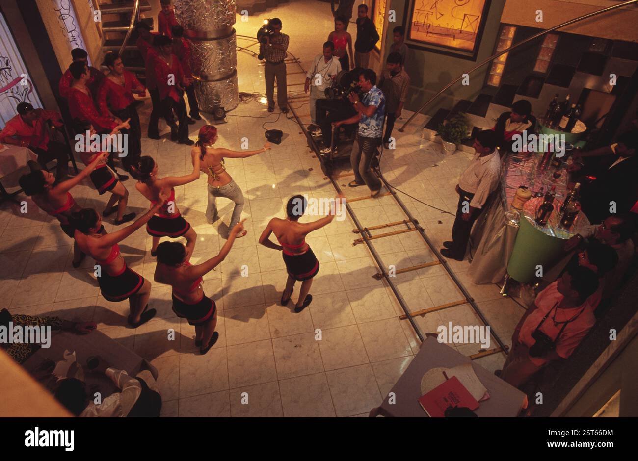 Tournage de la série télévisée Kyunki Saans Bhi Kabhi Bahu Thi Banque D'Images