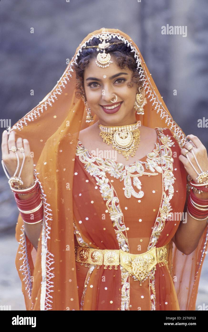 Les Indiens de l'Asie du Sud film hindi bollywood actrice Juhi chawla PAS MR Banque D'Images