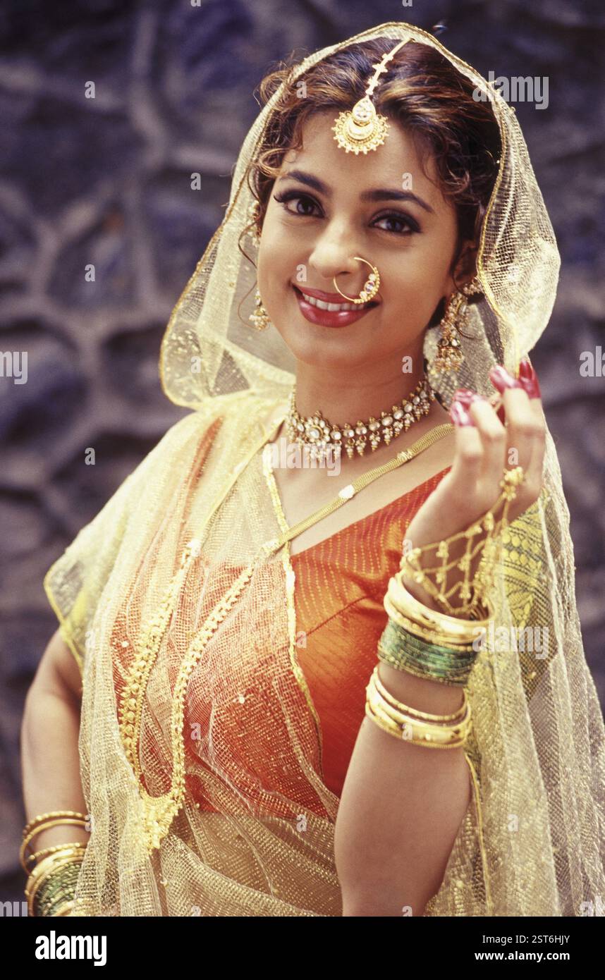 L'actrice indienne de bollywood Juhi Chawla NO MR Banque D'Images