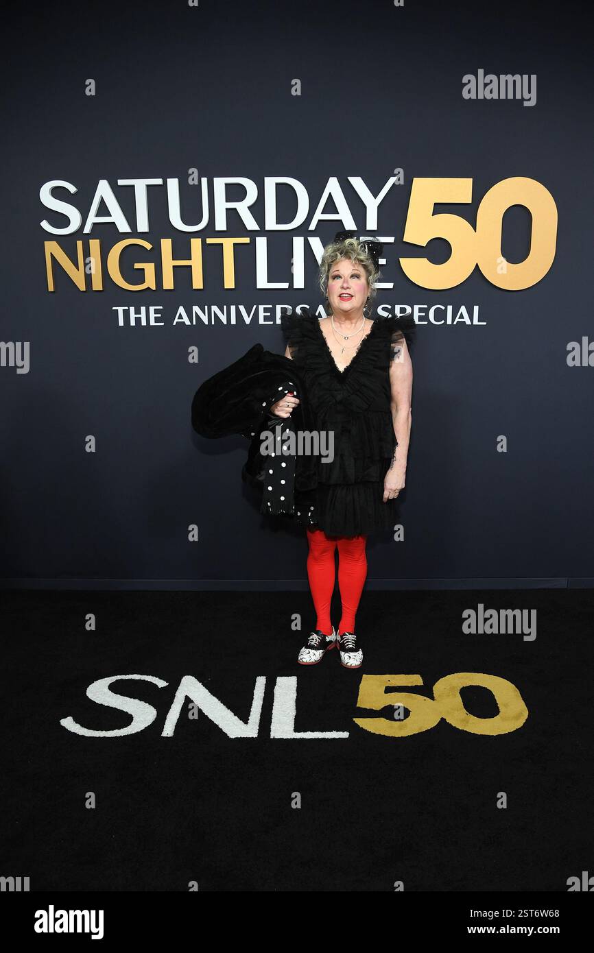 New York, États-Unis. 16 février 2025. SNL50 : LE TAPIS ROUGE -- photo : Victoria Jackson le dimanche 16 février 2025 -- (photo par Noam Galai/NBC via Credit : Sipa USA/Alamy Live News Banque D'Images
