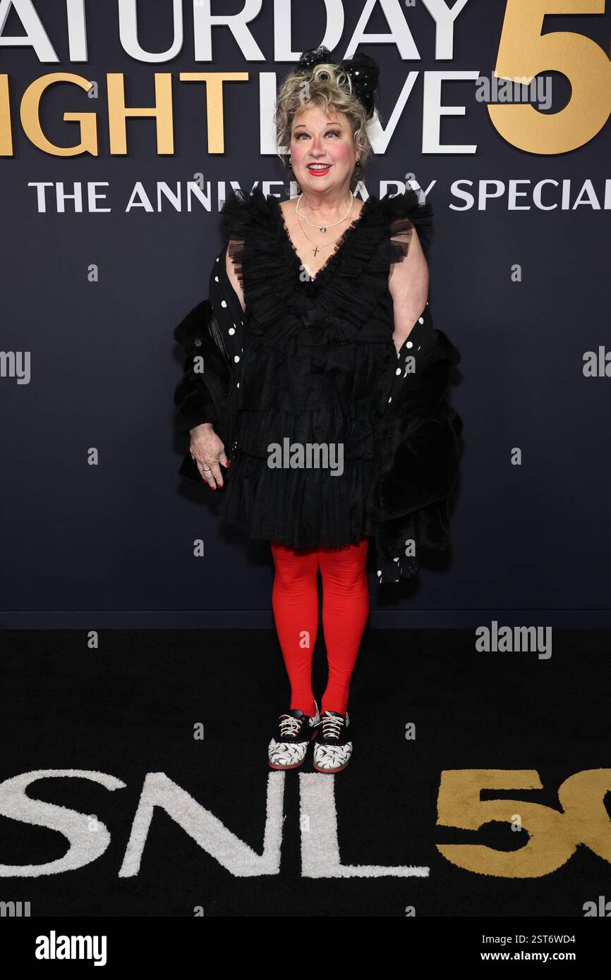 New York, États-Unis. 16 février 2025. SNL50 : LE TAPIS ROUGE -- photo : Victoria Jackson le dimanche 16 février 2025 -- (photo par Jamie McCarthy/NBC via Credit : Sipa USA/Alamy Live News Banque D'Images