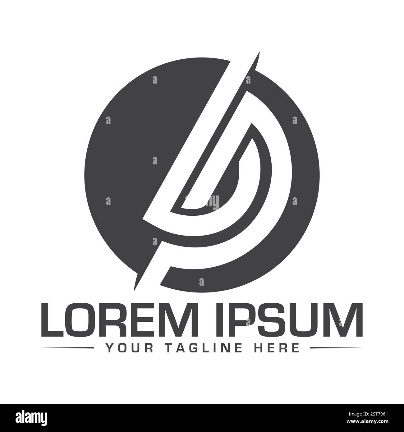 Logo de lettre PB Illustration de Vecteur