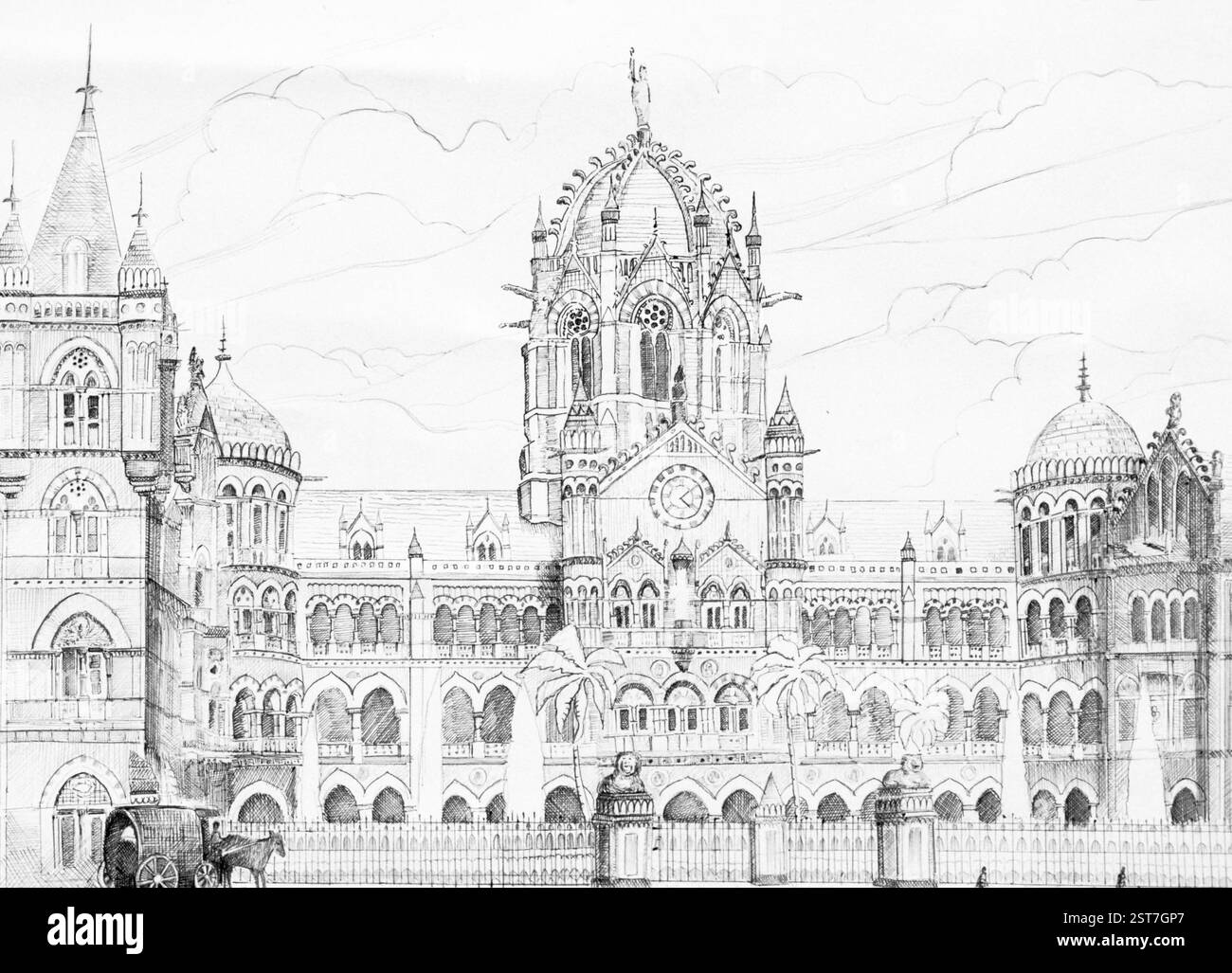 Victoria Terminus, Bombay, Maharashtra, Inde, Asie Banque D'Images