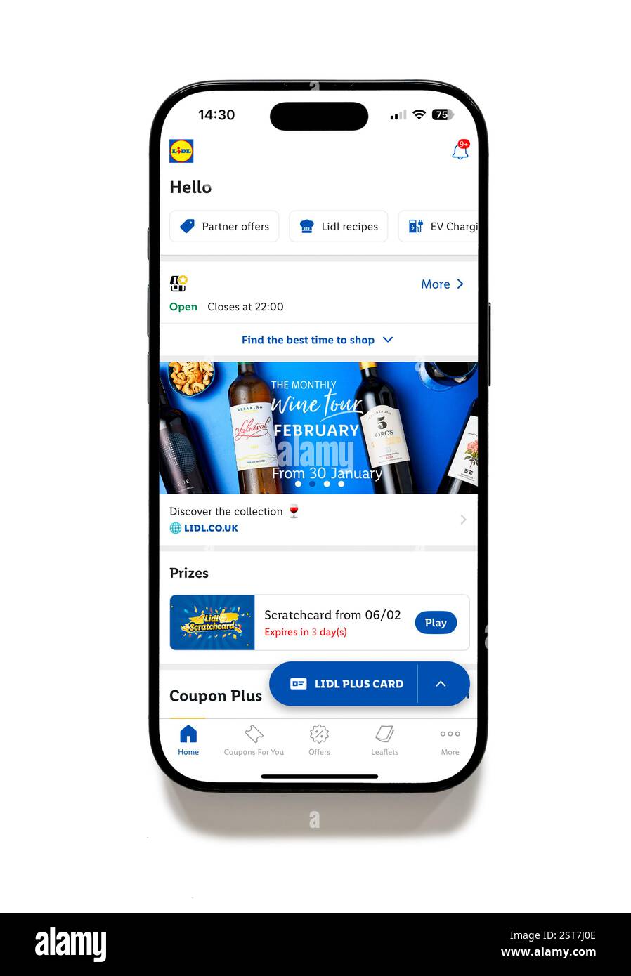 L'application Lidl plus Rewards sur un iPhone 16 plus Banque D'Images