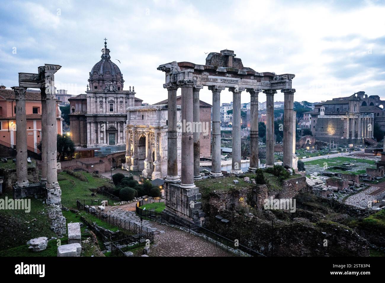 Forum romain à Rome, italie Banque D'Images