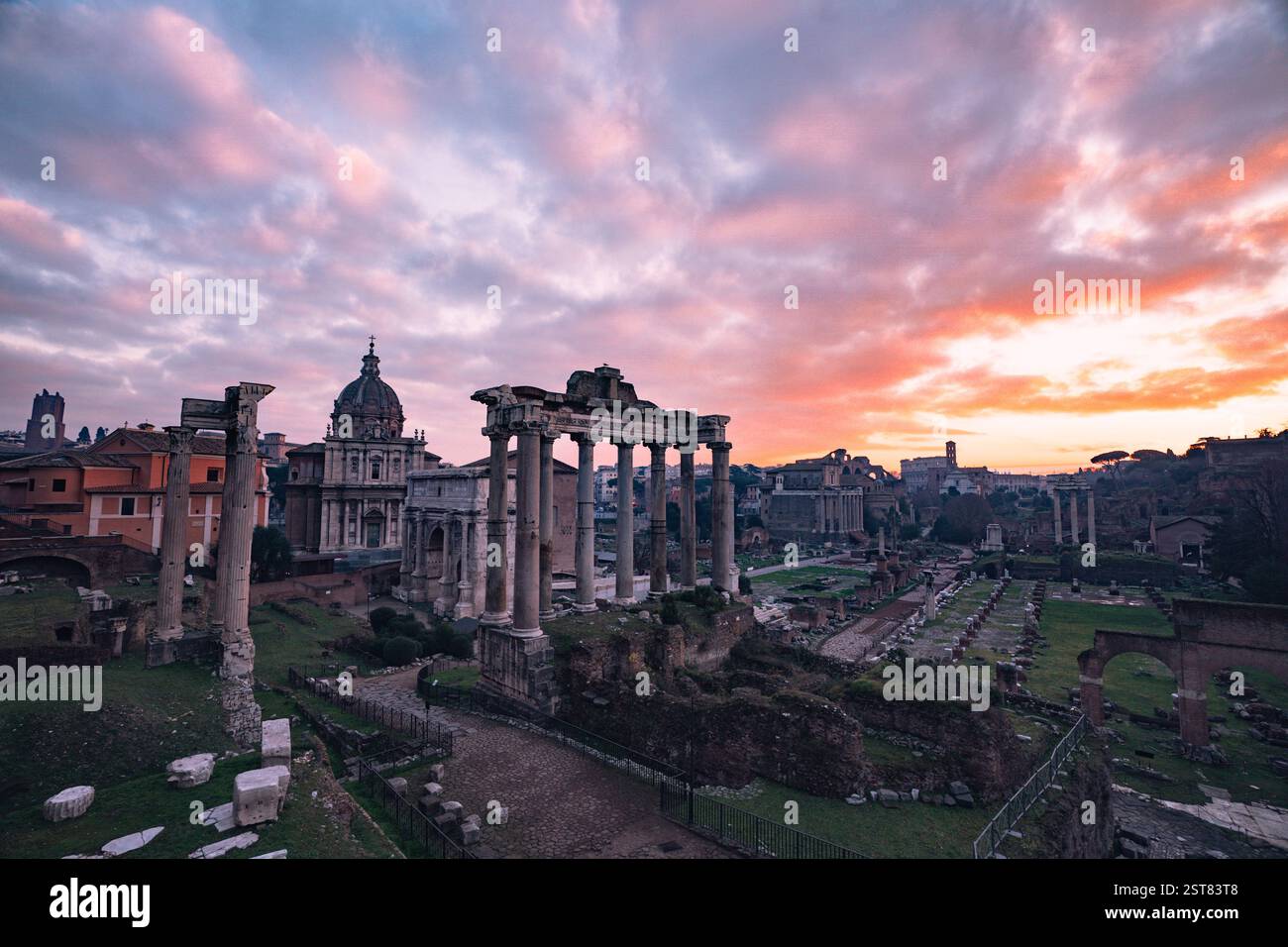 Forum romain à Rome, italie Banque D'Images