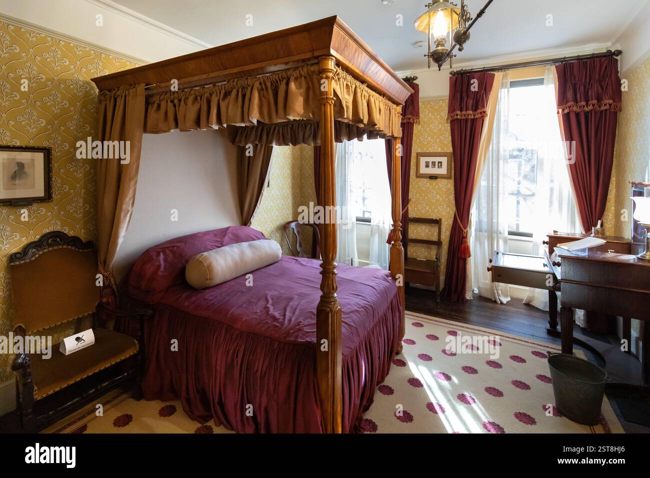 La chambre des Dickenses, Charles Dickens Museum, Londres Banque D'Images