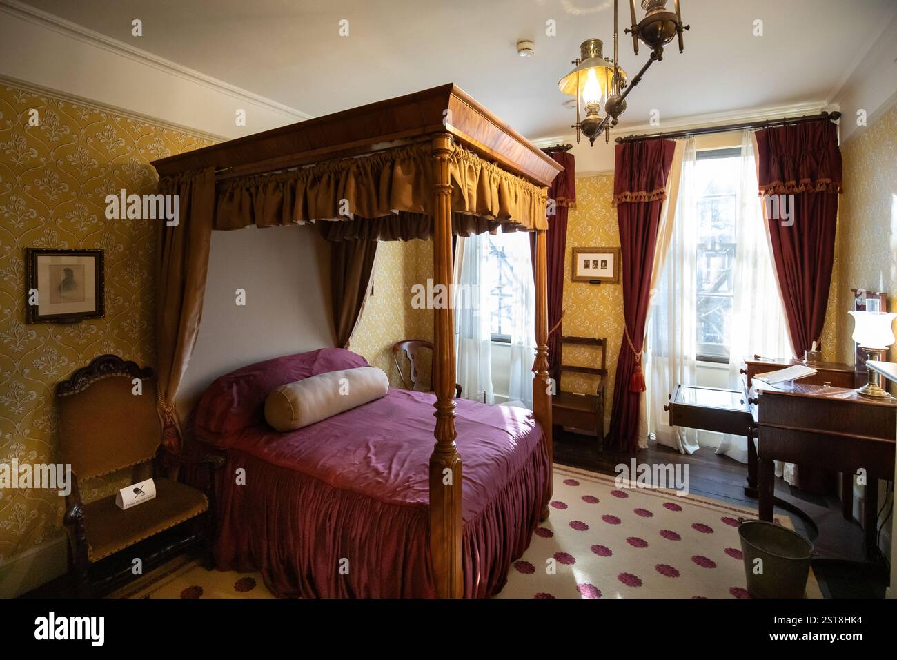 La chambre des Dickenses, Charles Dickens Museum, Londres Banque D'Images