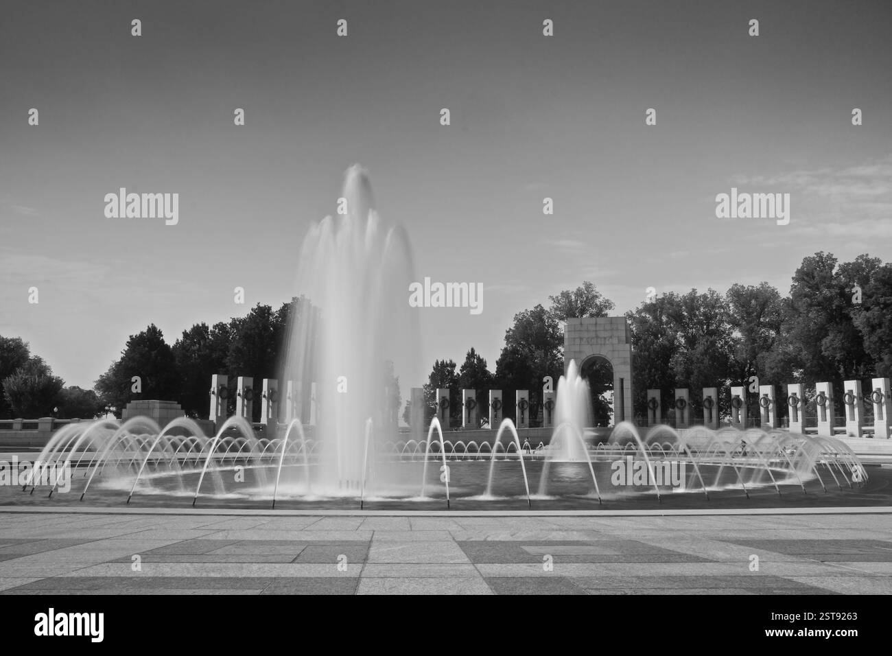Fontaine au mémorial de la seconde Guerre mondiale Banque D'Images