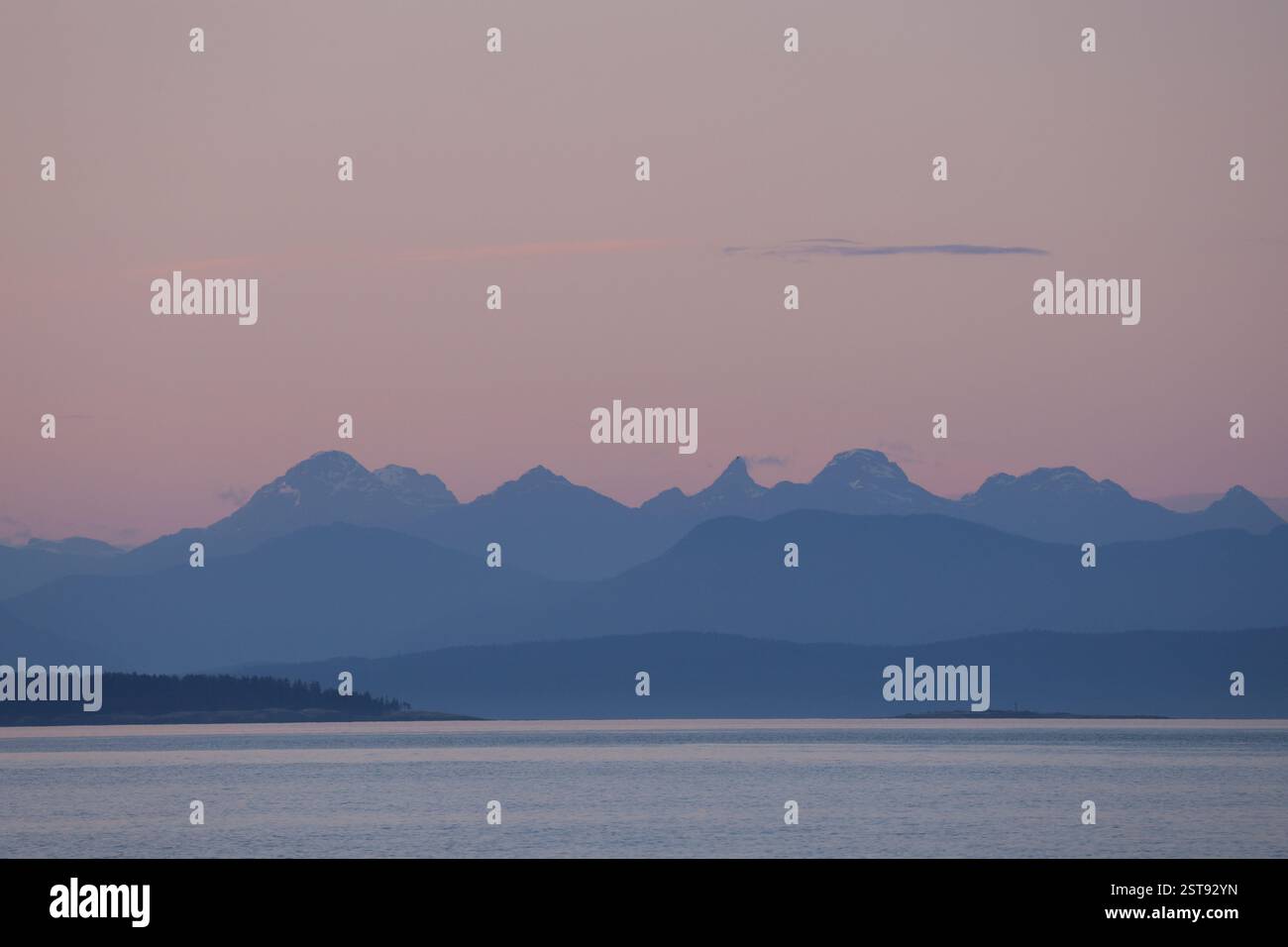 Montagnes côtières de la Colombie-Britannique Banque D'Images