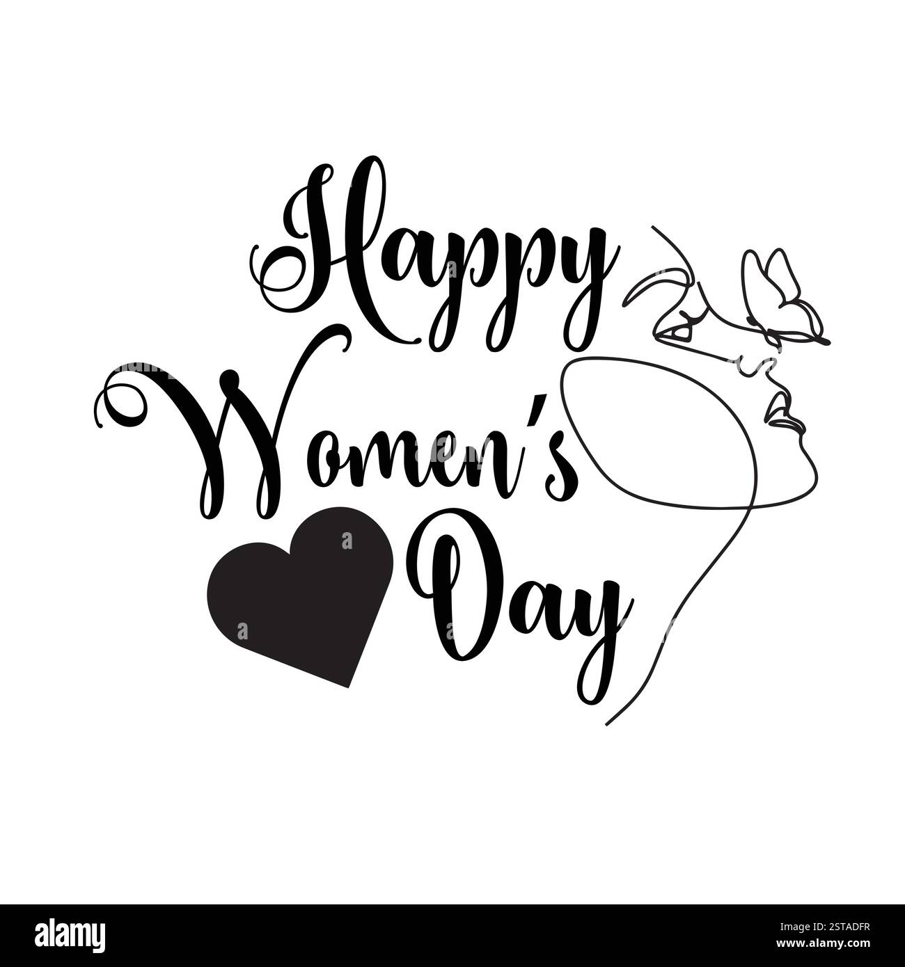 Vecteur de journée internationale des femmes, vecteur de journée des femmes heureuses, vecteur d'aquarelle de journée des femmes Illustration de Vecteur