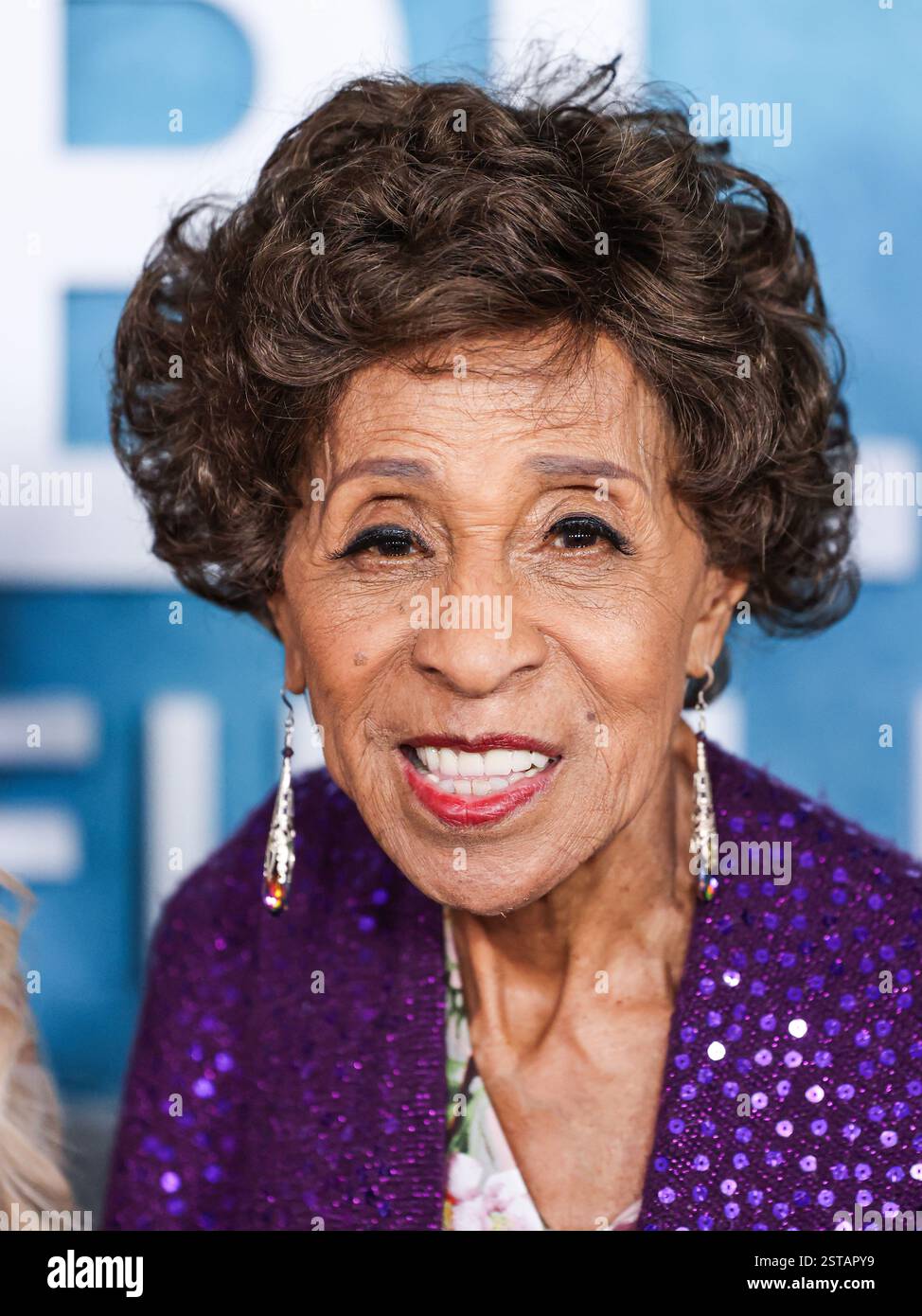 Los Angeles, États-Unis. 17 février 2025. LOS ANGELES, CALIFORNIE, États-Unis - 17 FÉVRIER : Marla Gibbs arrive à la 7e édition annuelle de l'American Black film Festival (ABFF) Honors 2025 qui se tient au SLS Hotel, a Luxury Collection Hotel, Beverly Hills, le 17 février 2025 à Los Angeles, Californie, États-Unis. (Photo de Xavier Collin/image Press Agency) crédit : image Press Agency/Alamy Live News Banque D'Images