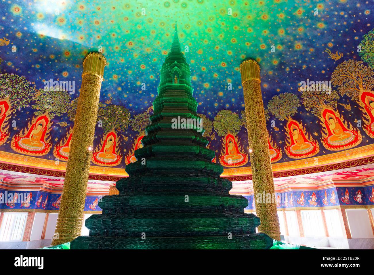 Wat Pak Nam Phasi Charoen Bangkok Thaïlande Banque D'Images