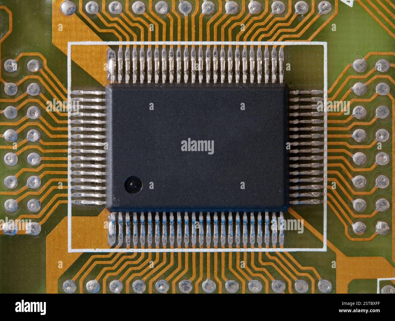 D'un microcircuit intégré microphoto Banque D'Images