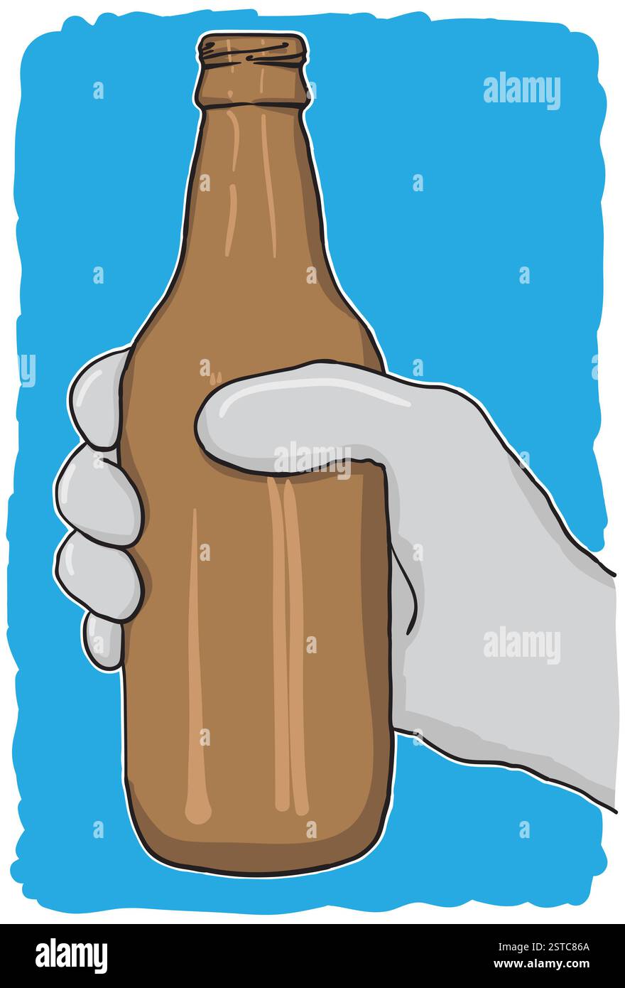 Bouteille en verre - ordures pour le recyclage Banque D'Images