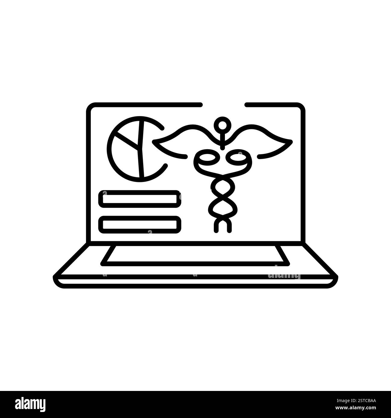 icône de ligne de soins de santé de numérisation. Elément isolé par vecteur. Contour modifiable. Illustration de Vecteur