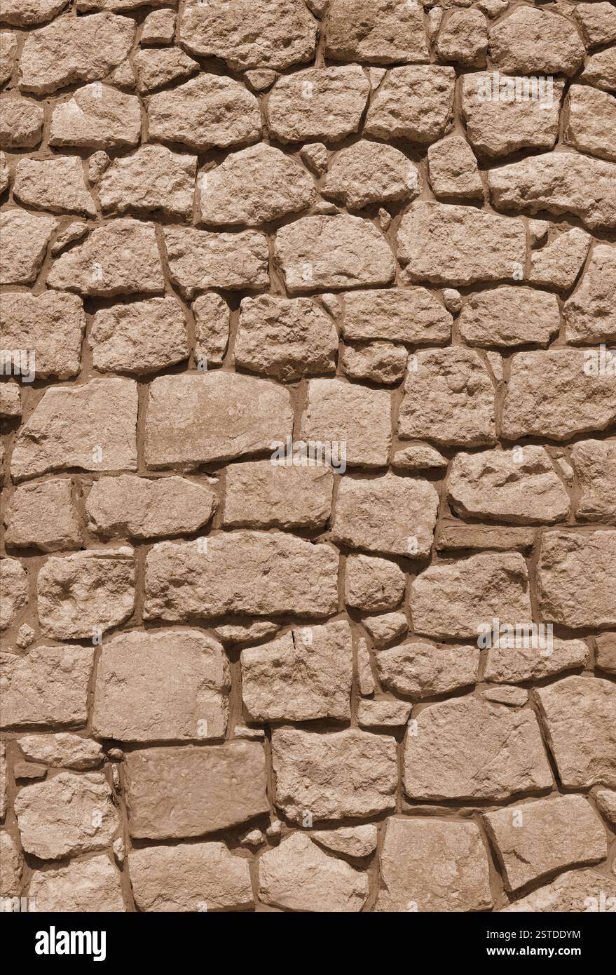 Vieux mur de fond de pierre naturelle Banque D'Images