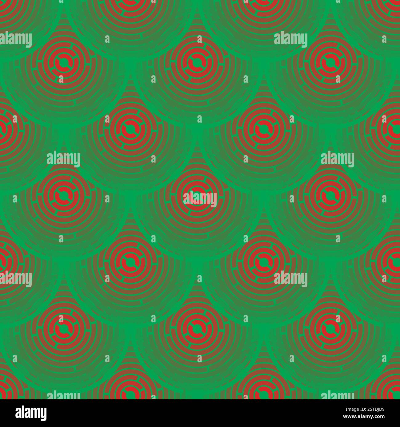 Motif - rouge et vert squameux Banque D'Images
