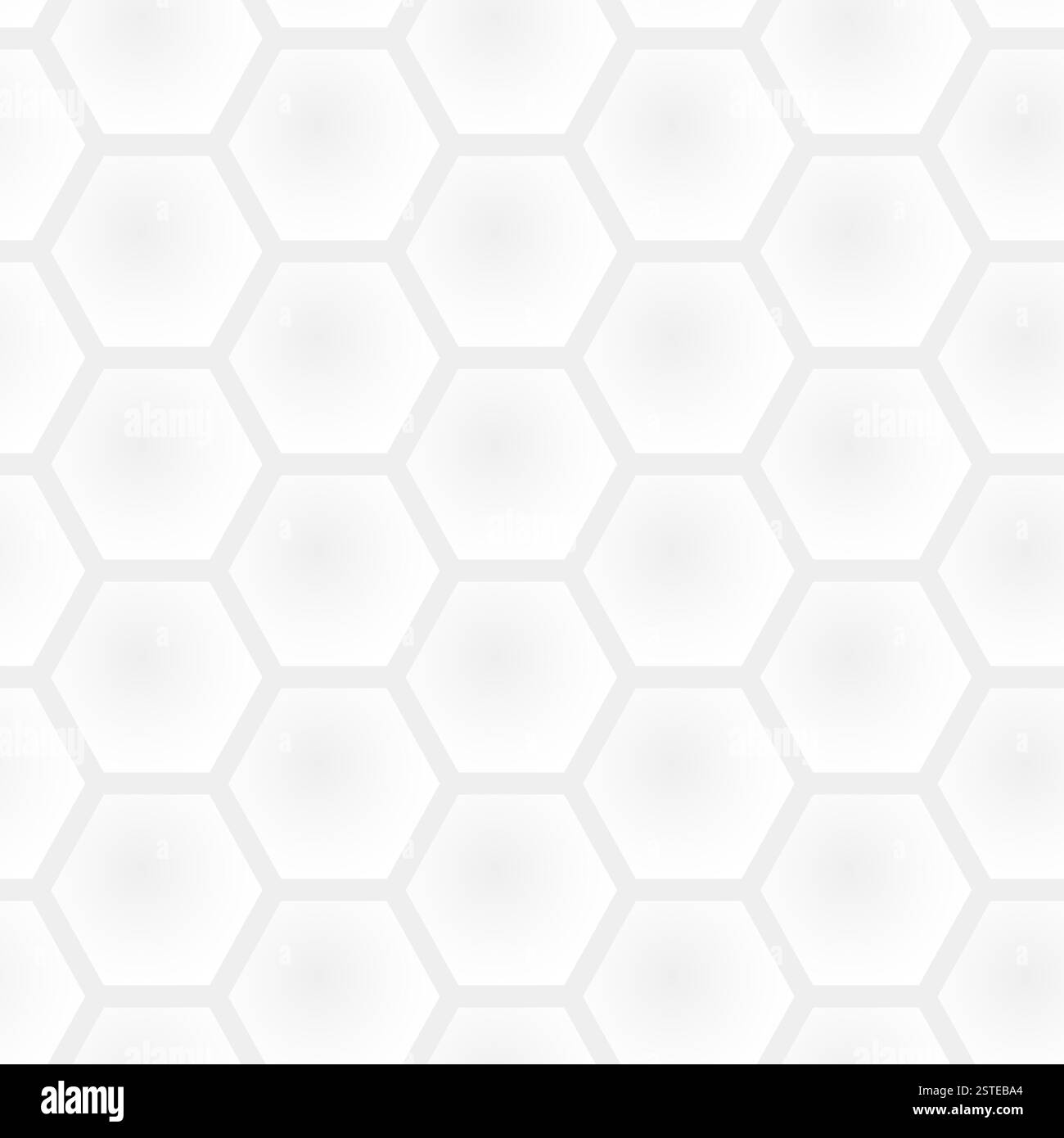 Motif gris clair en nid d'abeille sans couture - fond moderne graphique simple blanc et noir Banque D'Images