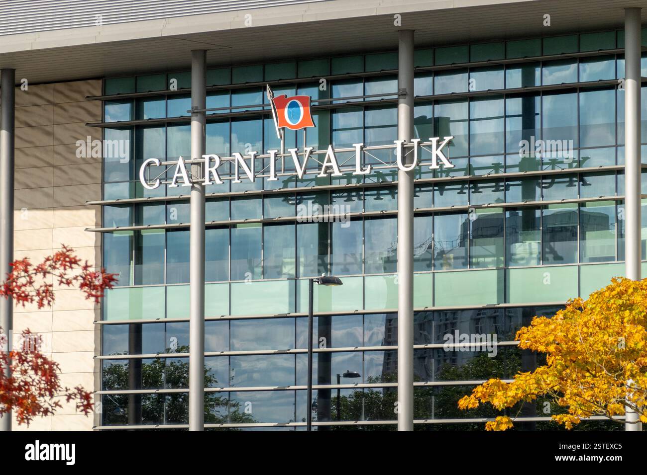 Carnival Cruise Lines Royaume-Uni Bureau à Southampton Angleterre, Carnival possède plusieurs compagnies de ligne de croisière, Southampton est le principal navire de croisière britannique po Banque D'Images