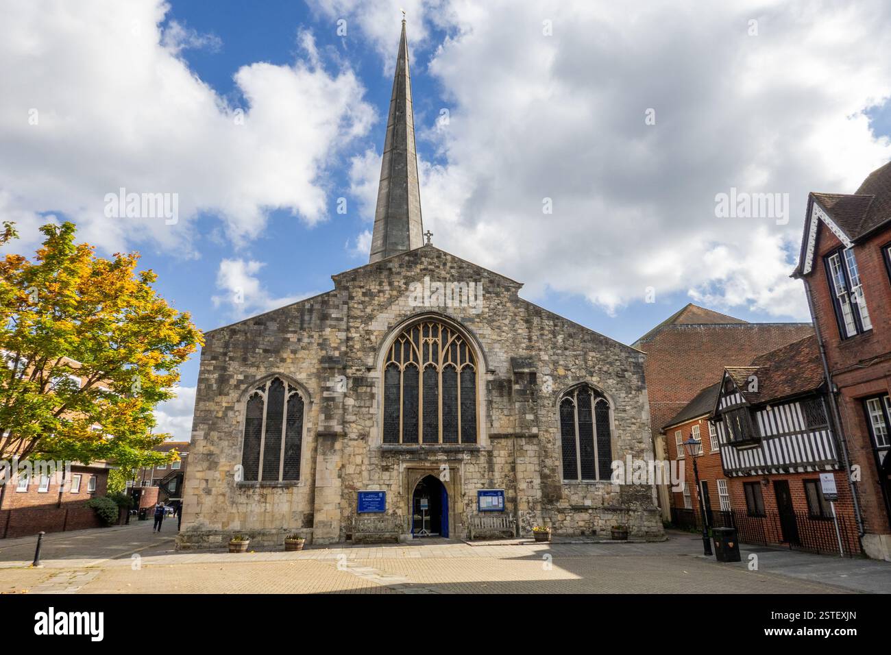Michael The Archange Church, The Oldest Building in use in Southampton England, United Kingdom, Medieval Church Grade I building Banque D'Images