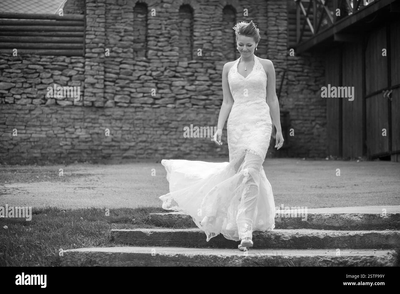 Jolie et féminine mariée Banque D'Images